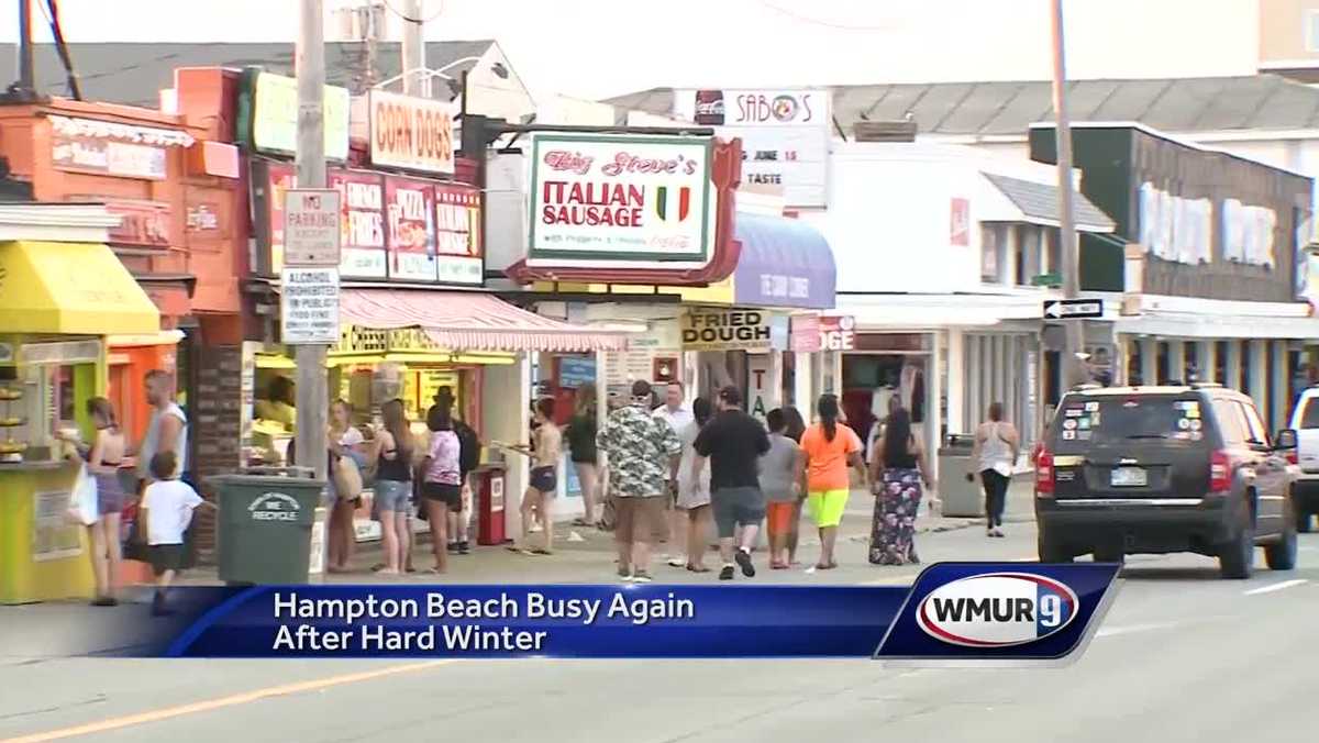 Crowds pack Hampton Beach for Memorial Day Weekend