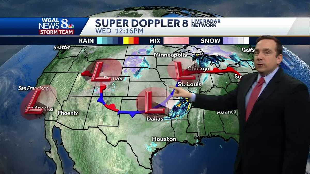 Cloudy & Drizzly, Stray T'Storm West Wednesday Afternoon & Evening
