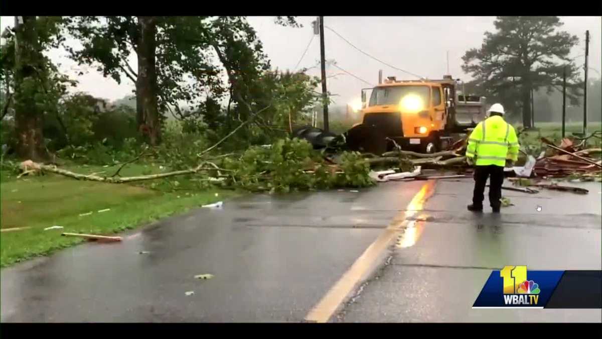 PHOTOS Tropical Storm Isaias causes damage across Maryland