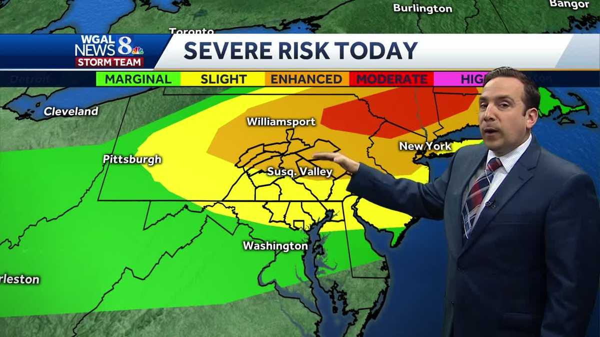 Severe Thunderstorms Storms Possible This Afternoon & Evening