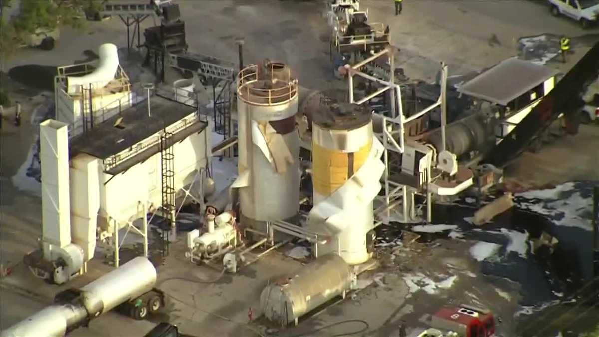 Silo explosion at Lake County asphalt plant heard from miles away