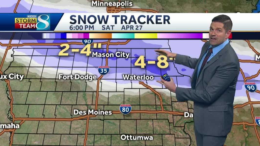 April snowstorm expected in parts of Iowa this weekend