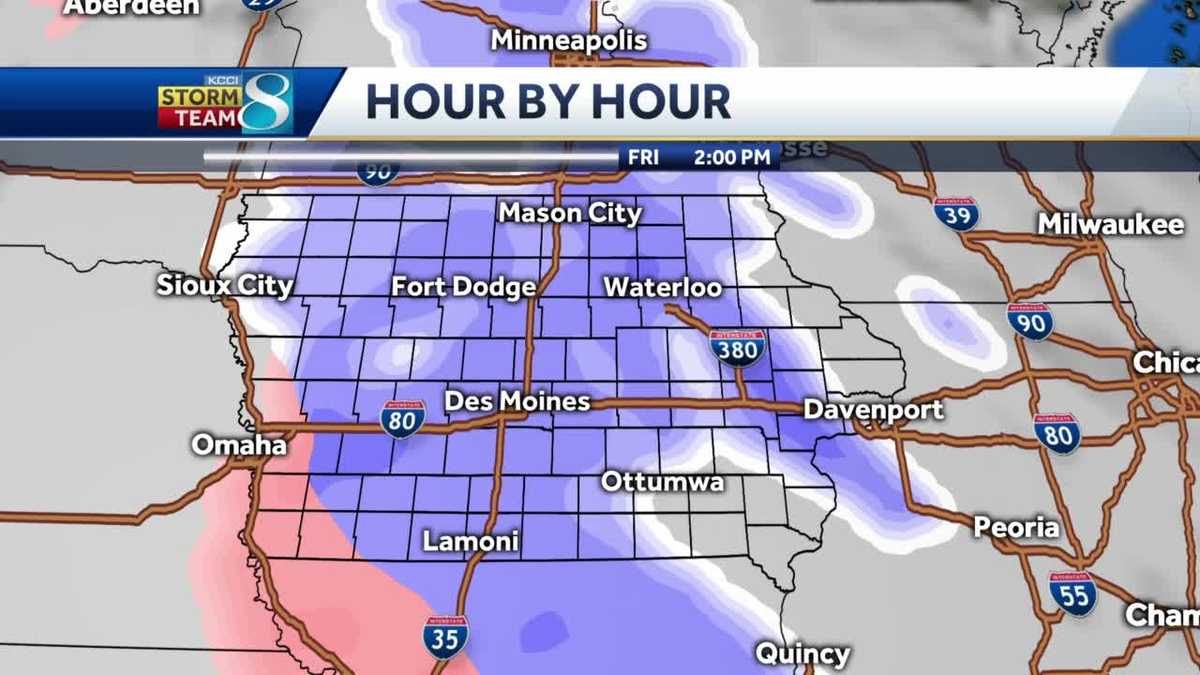 Arctic blast arrives ahead of Friday winter storm - KCCI
