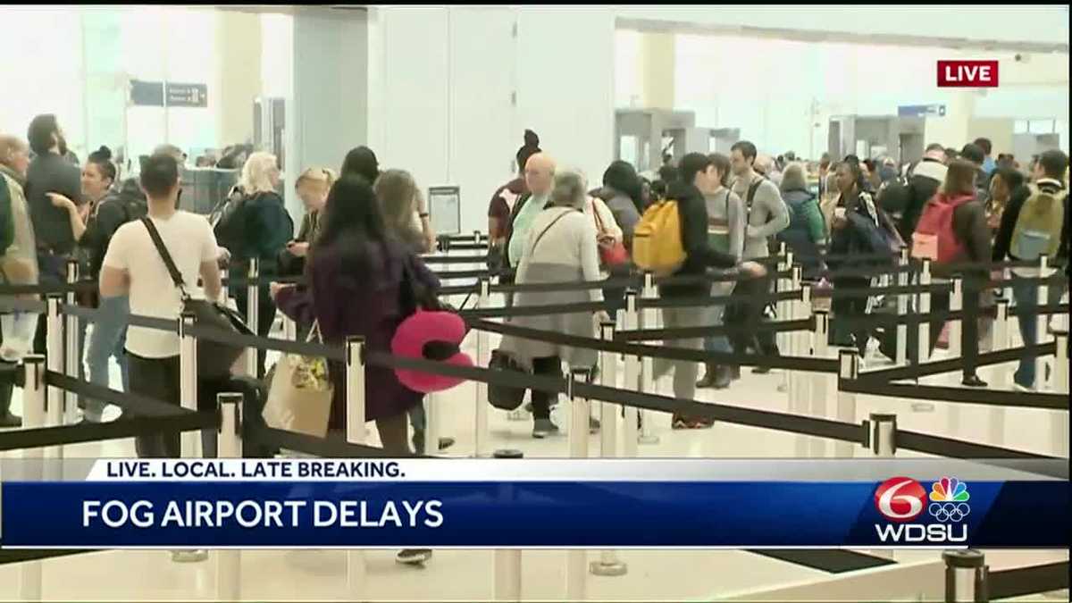 Multiple flights at MSY impacted by morning fog