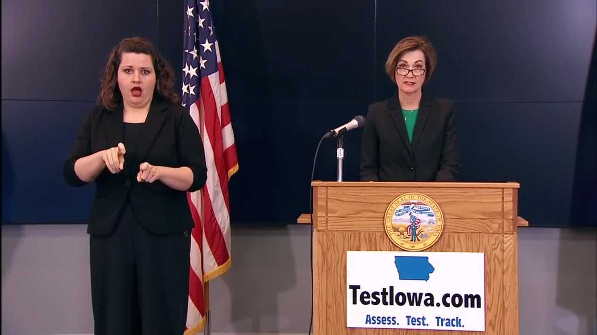 WATCH Iowa news conference on latest COVID19 information