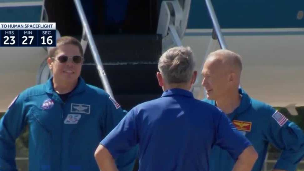 Astronauts arrive for NASA's 1st Space Coast launch in decade - WESH 2 Orlando thumbnail