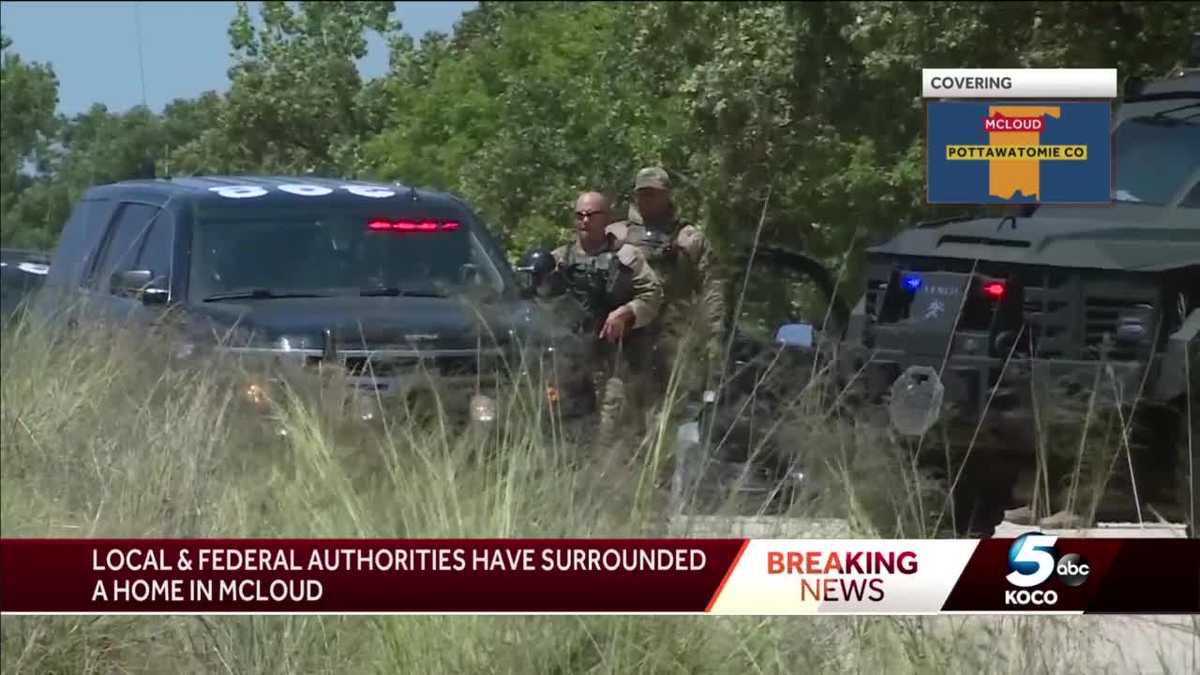 Large law enforcement presence in McLoud