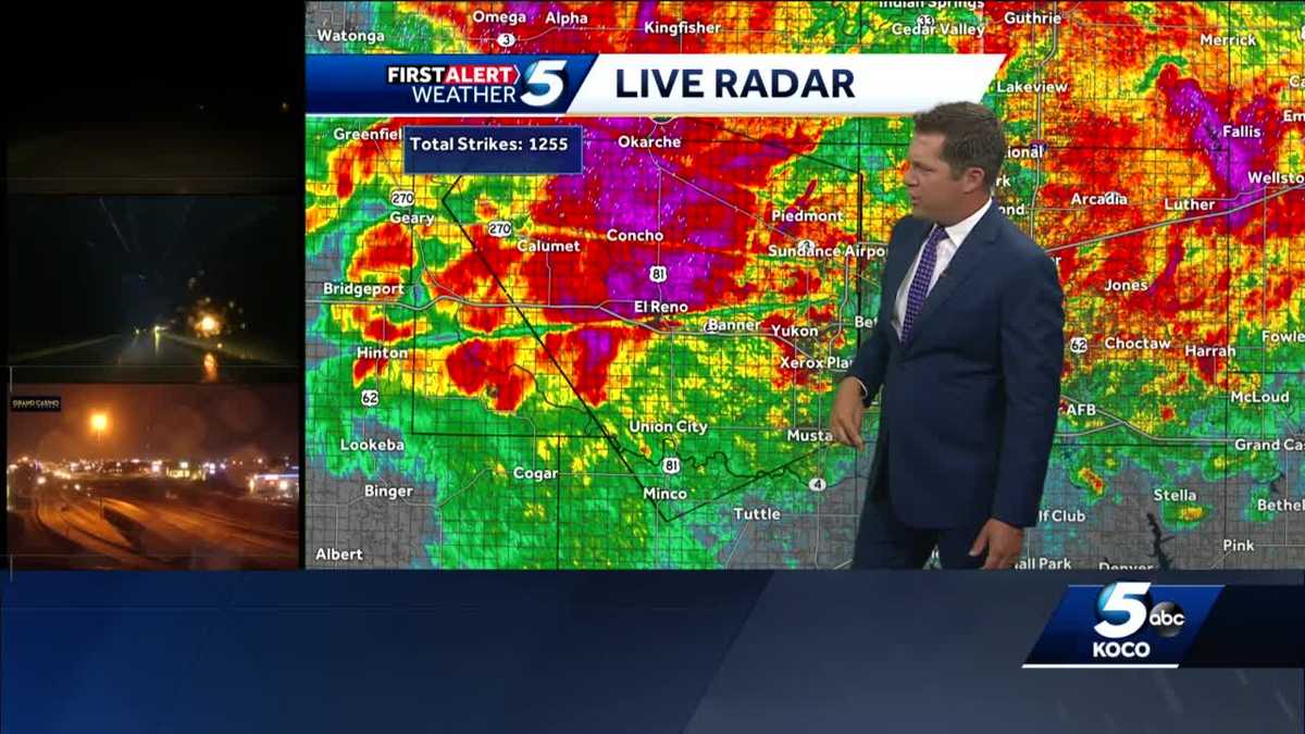 WATCH LIVE Tracking severe storms in central Oklahoma