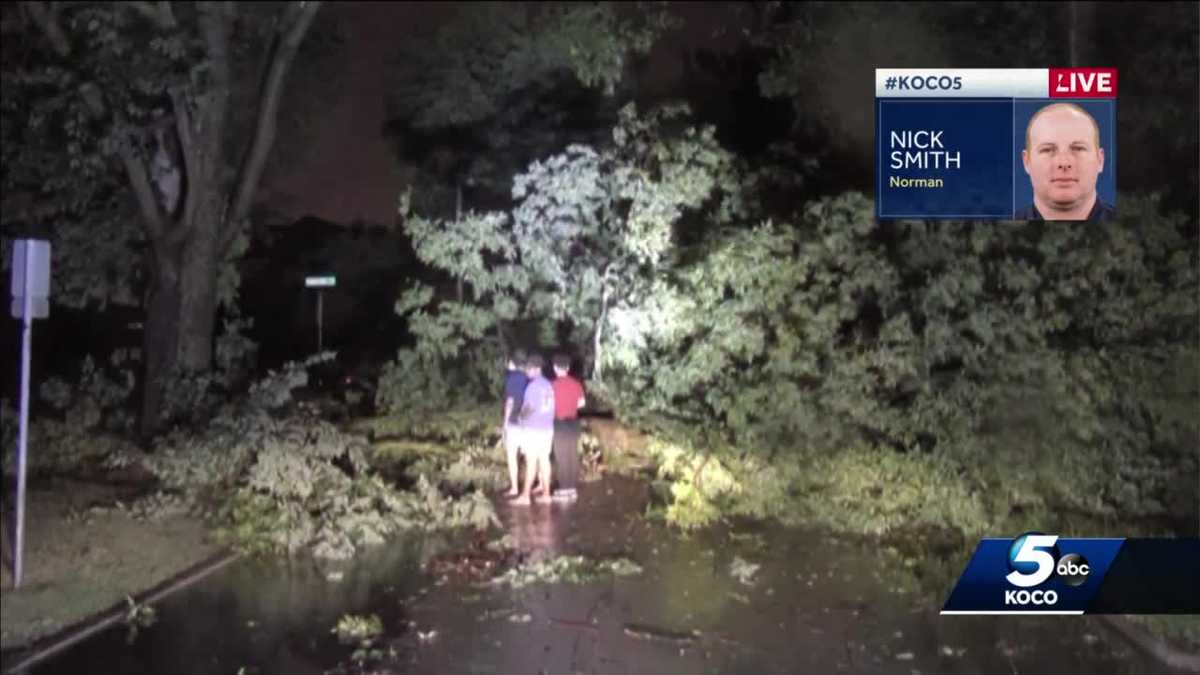 Overnight storms bring power outage, damage to central Oklahoma