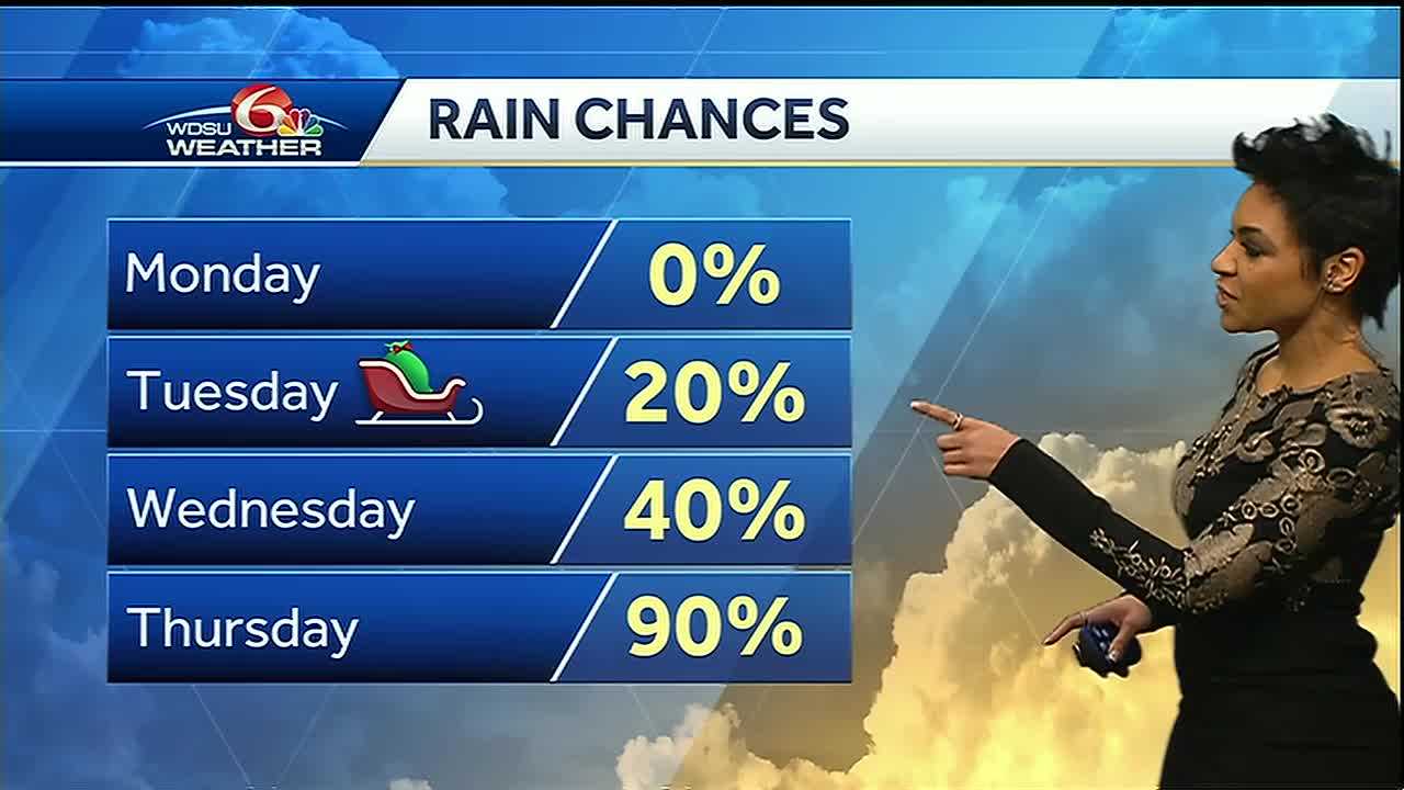 Christmas Eve Videocast: A Few Christmas Day Showers, Late-week Rain