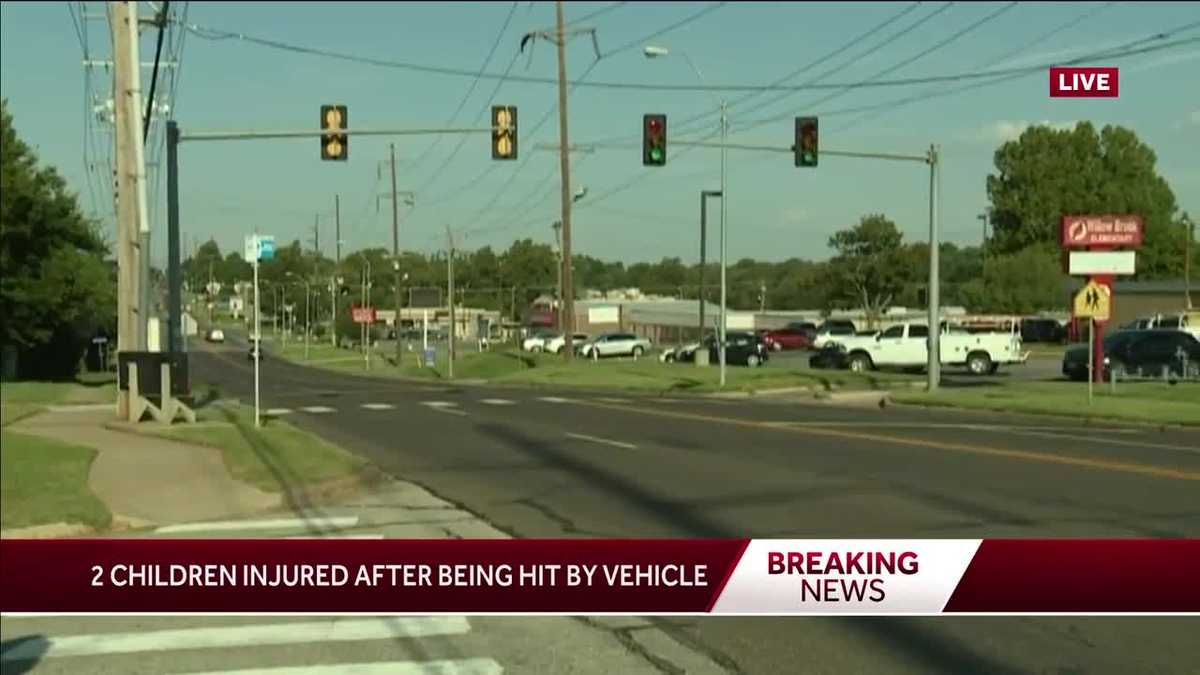 Two children hit by vehicle in front of elementary school in MWC ...