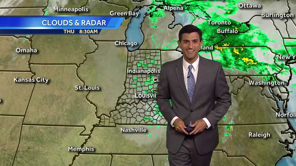 Breezy with shower chances Thursday