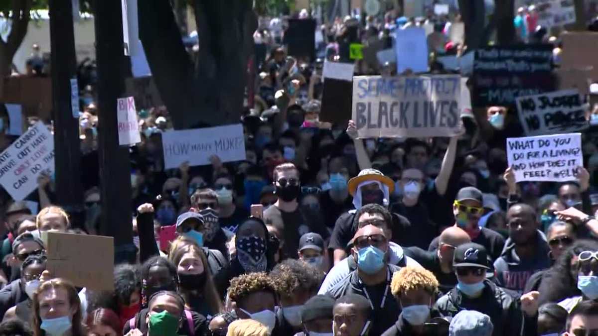 15K people join Sacramento NAACP for Floyd protest downtown