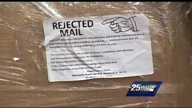 troubles shipping care packages