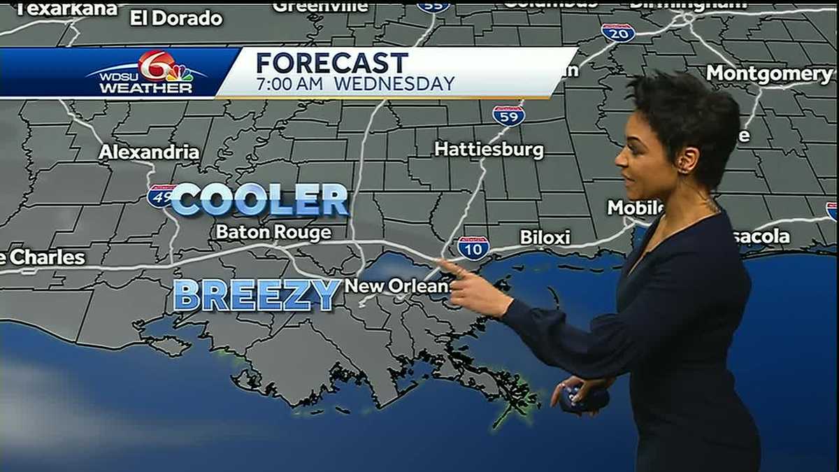 Tuesday Videocast: Cold front will bring cooler air Wednesday