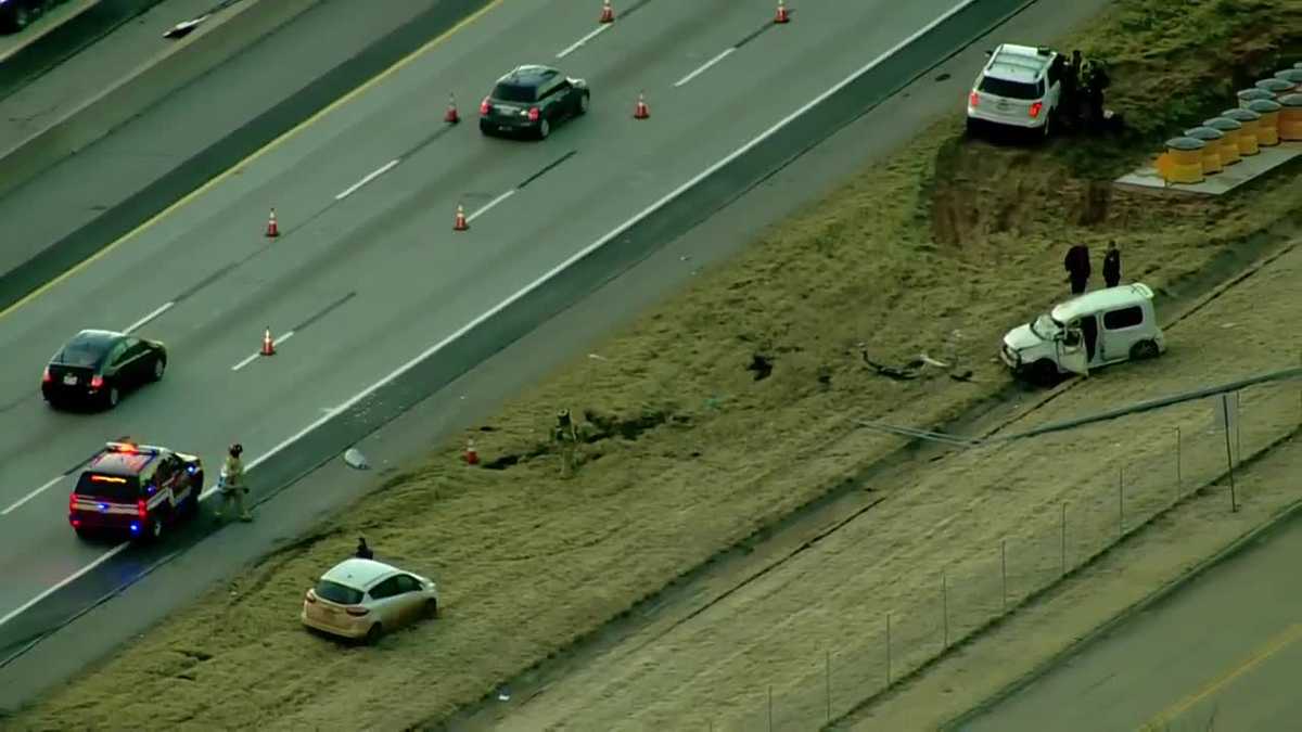 Multi-vehicle crash causing traffic backup on I-35 in Edmond