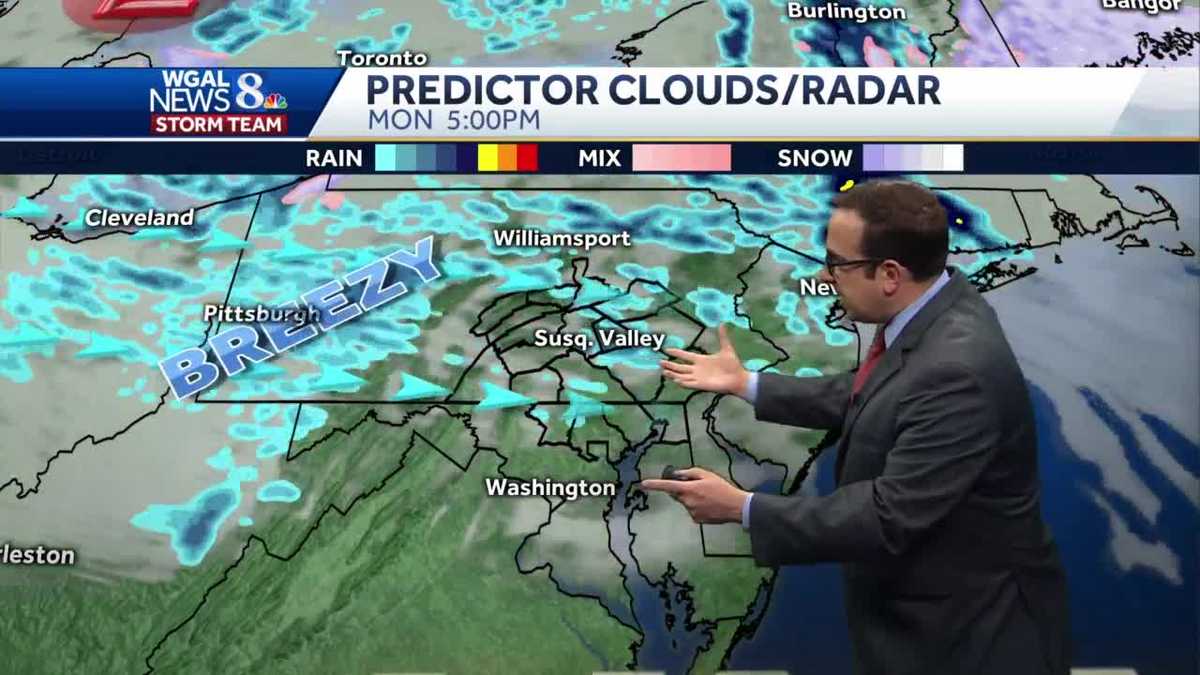 Some Clouds Clear Out Tonight; Breezy & Seasonably Cool Monday