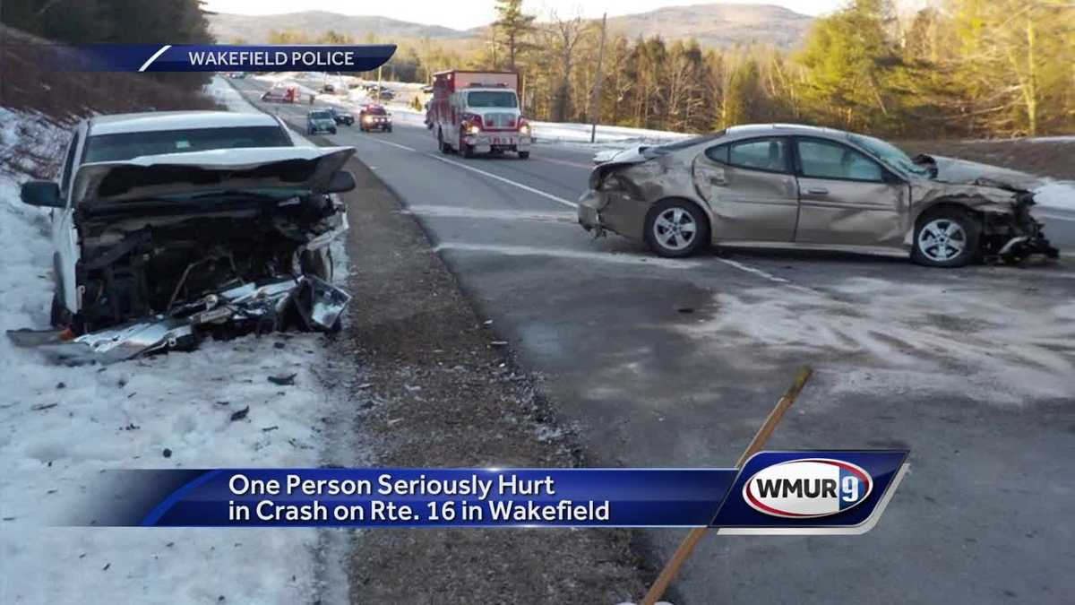 Wakefield man seriously injured in headon accident