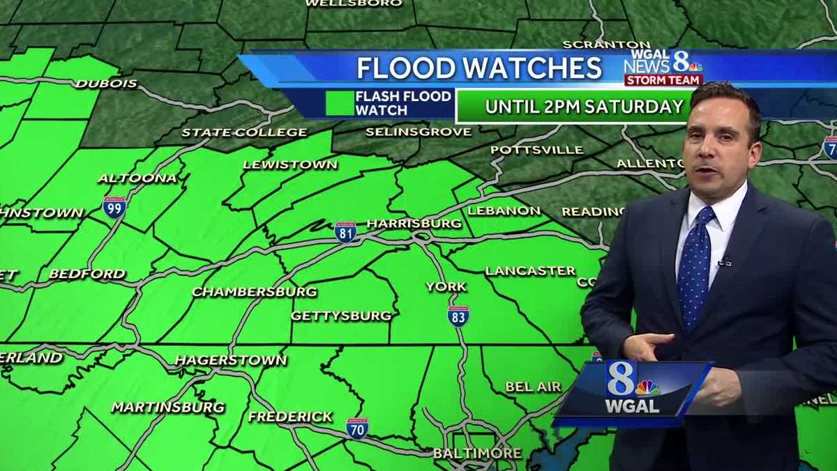 Heavy Rain, Flash Flooding Possible Friday Night, Early Saturday