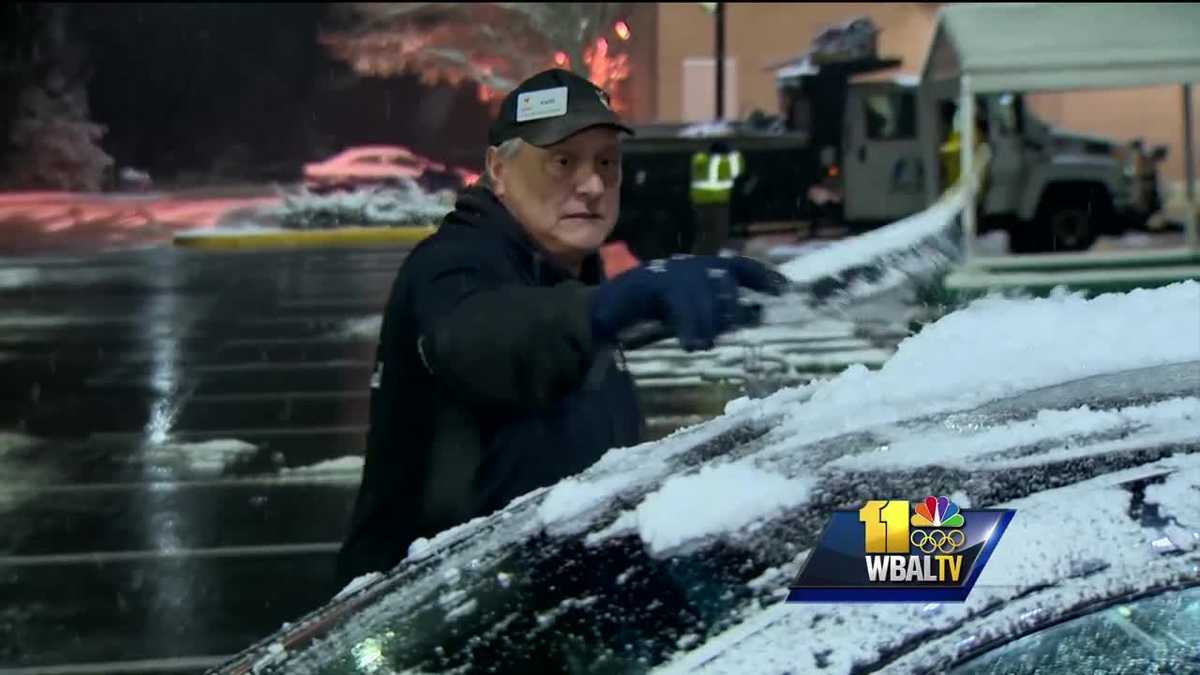 First snowfall of season arrives in Maryland