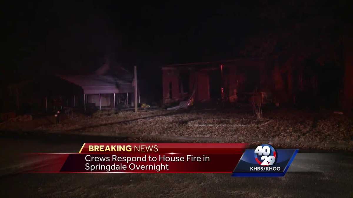 Crews respond to house fire in Springdale overnight