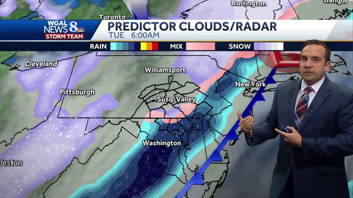 Mild Monday; Rain/Snow Mix To Snow Early Tuesday