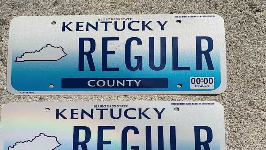 New kind of license plate making debut in Kentucky