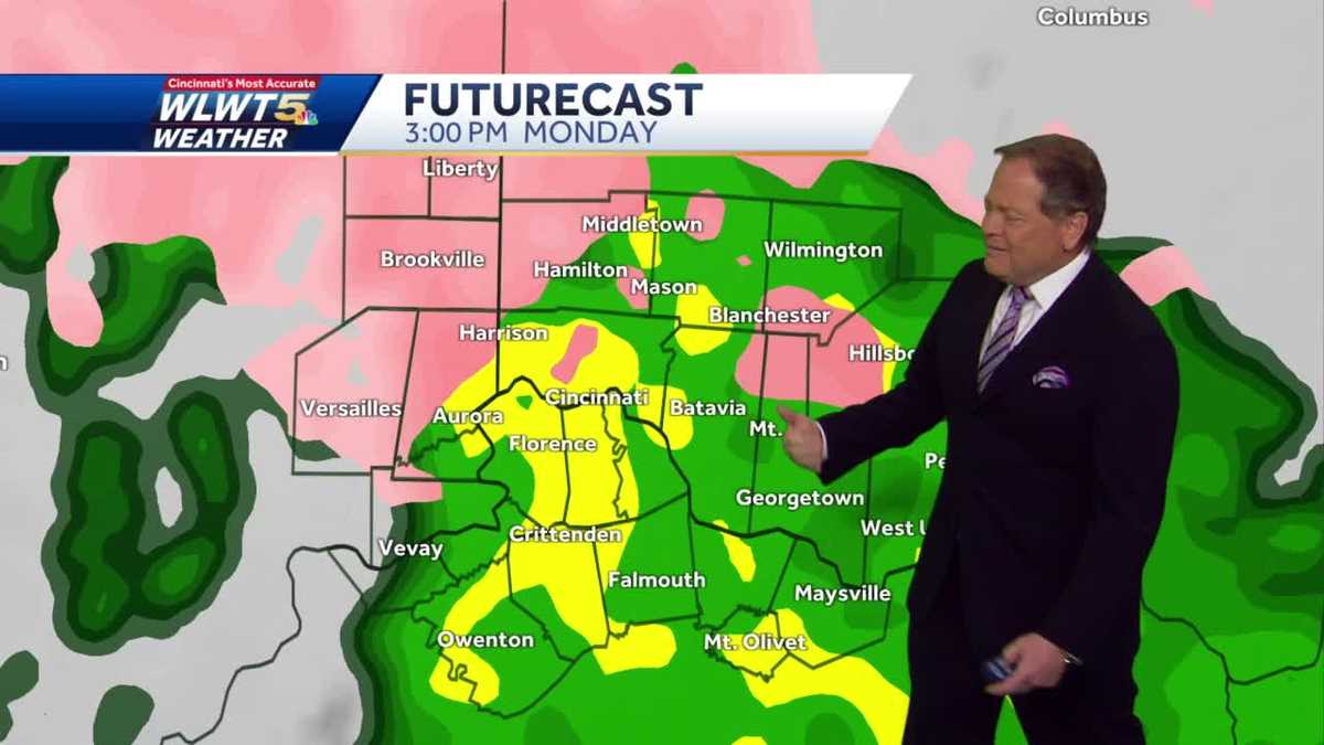 Rain headed our way Monday