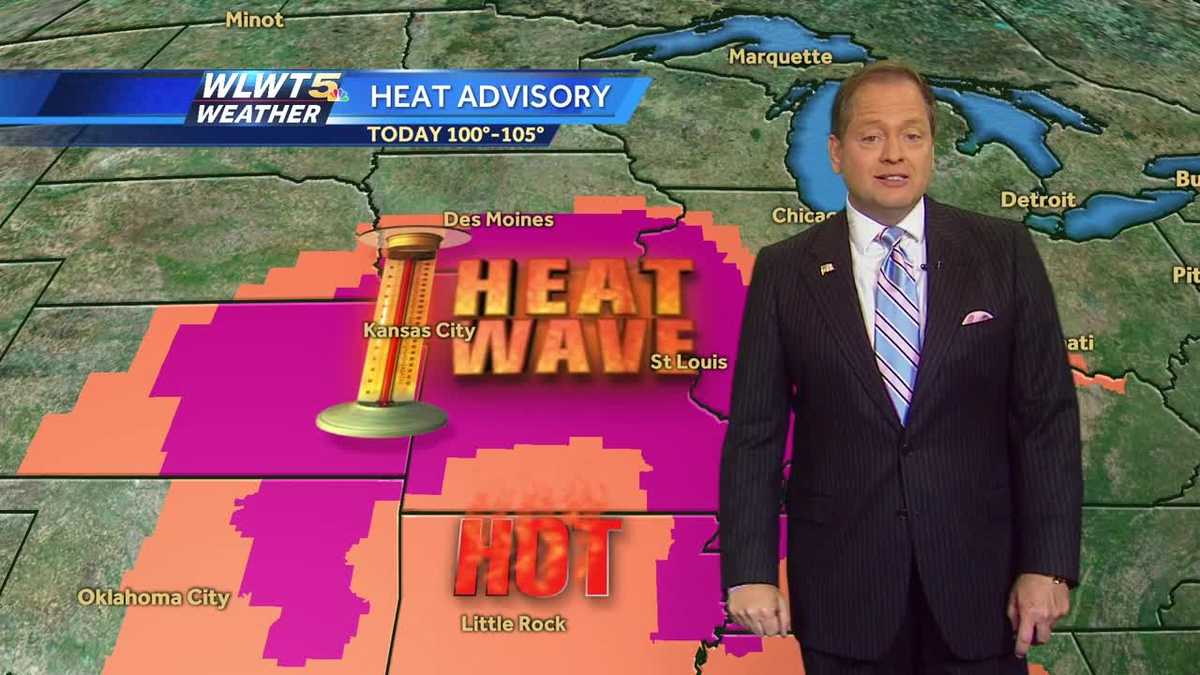Dangerous heat will lead to more storms today