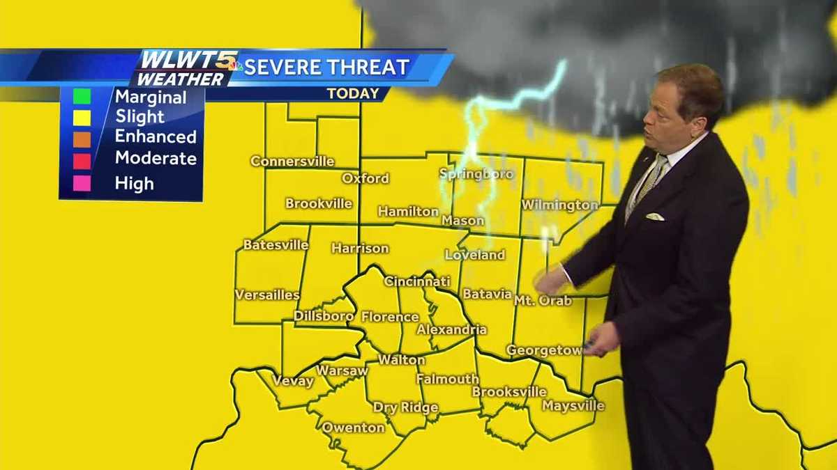 A little sunshine today after overnight severe storms
