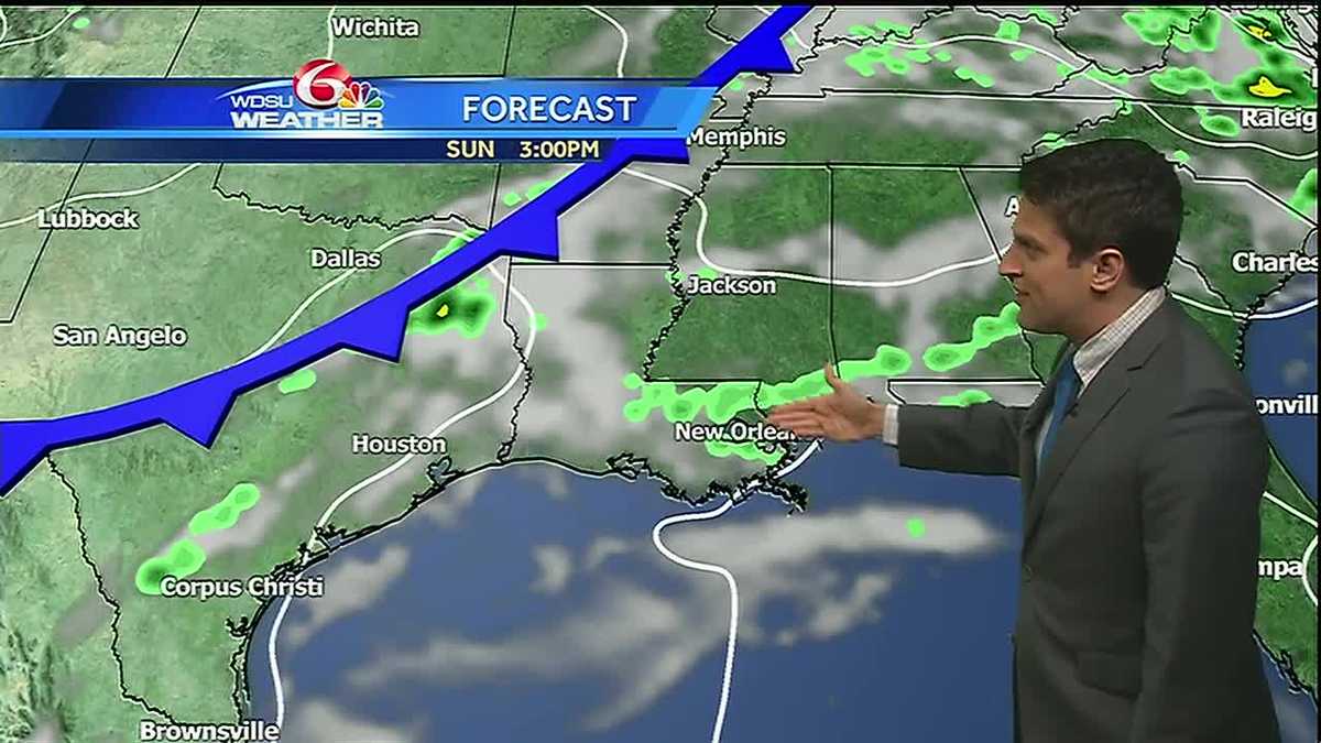 Saturday night: Rain chances increase into next week