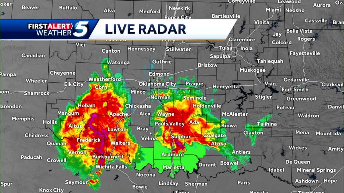 LIVE RADAR Tracking storms moving across Oklahoma
