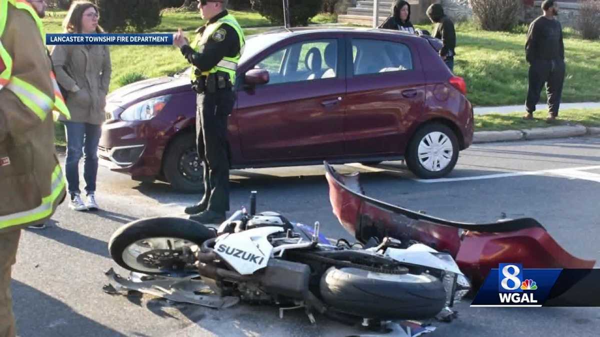 Motorcycle accident in Lancaster sends rider to the hospital