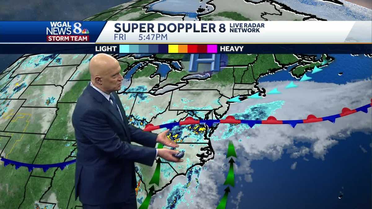 Heavy rain possible tonight. Tapering to showers tomorrow.