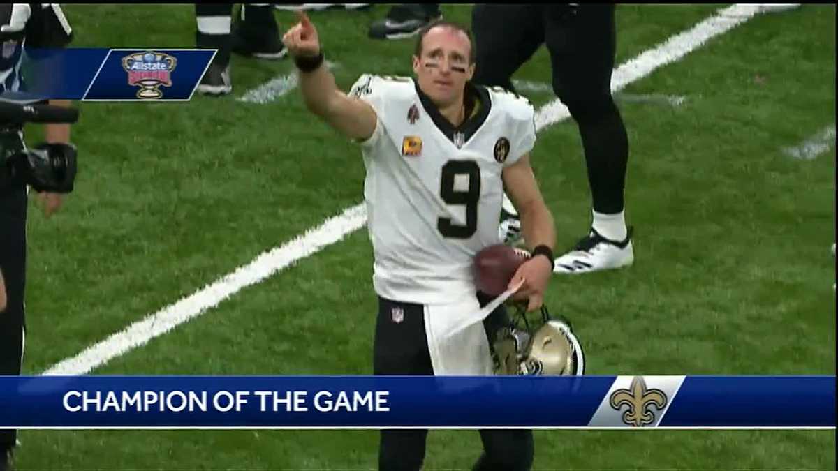 Brees makes NFL history as Saints pound Redskins 43-19