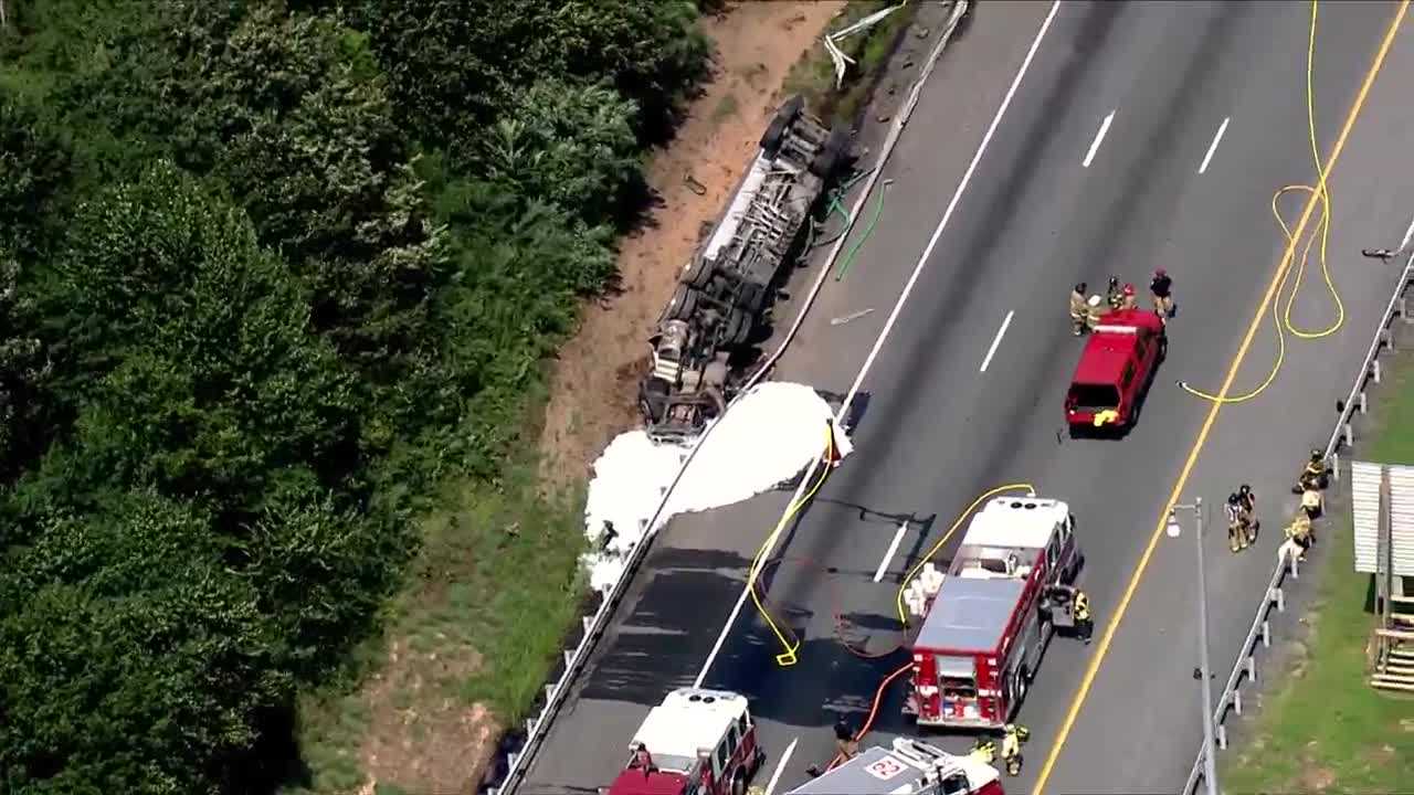 Tractor-trailer Driver Dies After Crash, Rollover On I-95