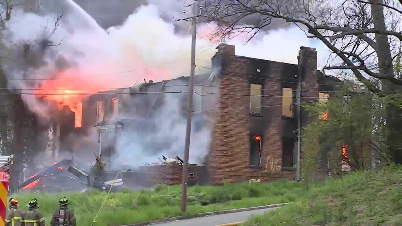 Firefighters Battling Large Apartment Fire In Birmingham