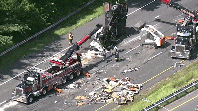 Cleanup underway on Rt. 29 following accident