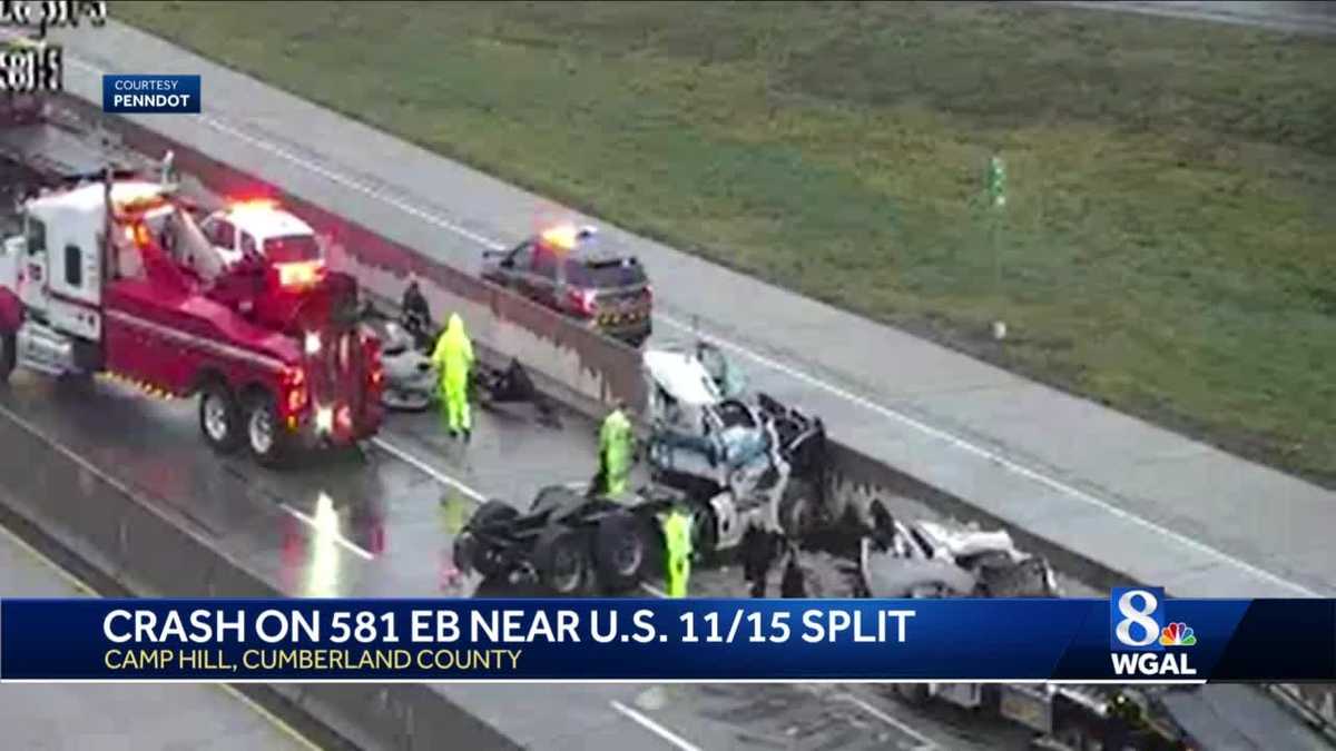 CAMP HILL: Two crashes on Route 581 by the US 11/15 split