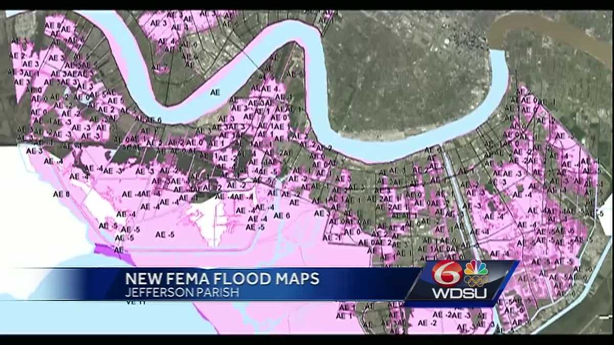 80 000 properties in Jefferson Parish expected to see lower flood
