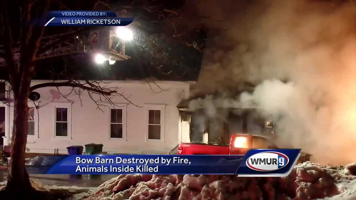 Early morning fire destroys barn in Bow