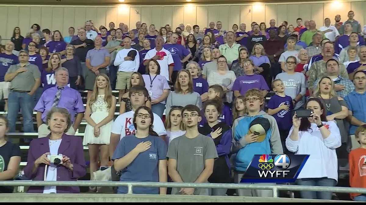 Walhalla high school choral director honored at game