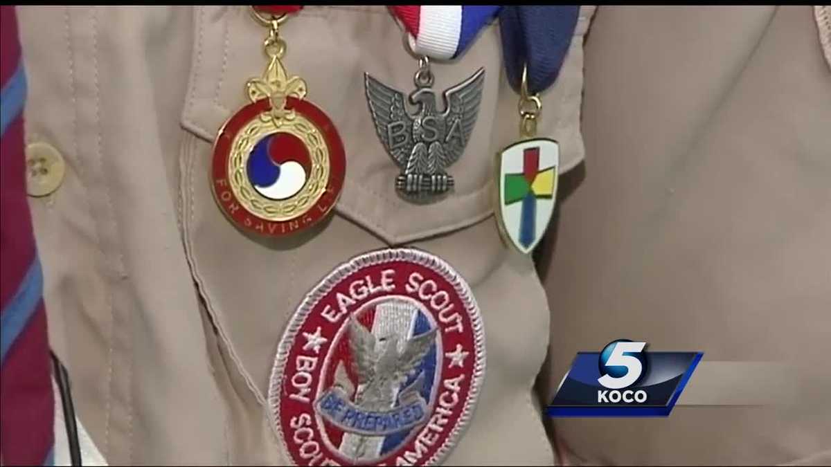 Edmond Boy Scouts, adult honored for 2015 act of heroism