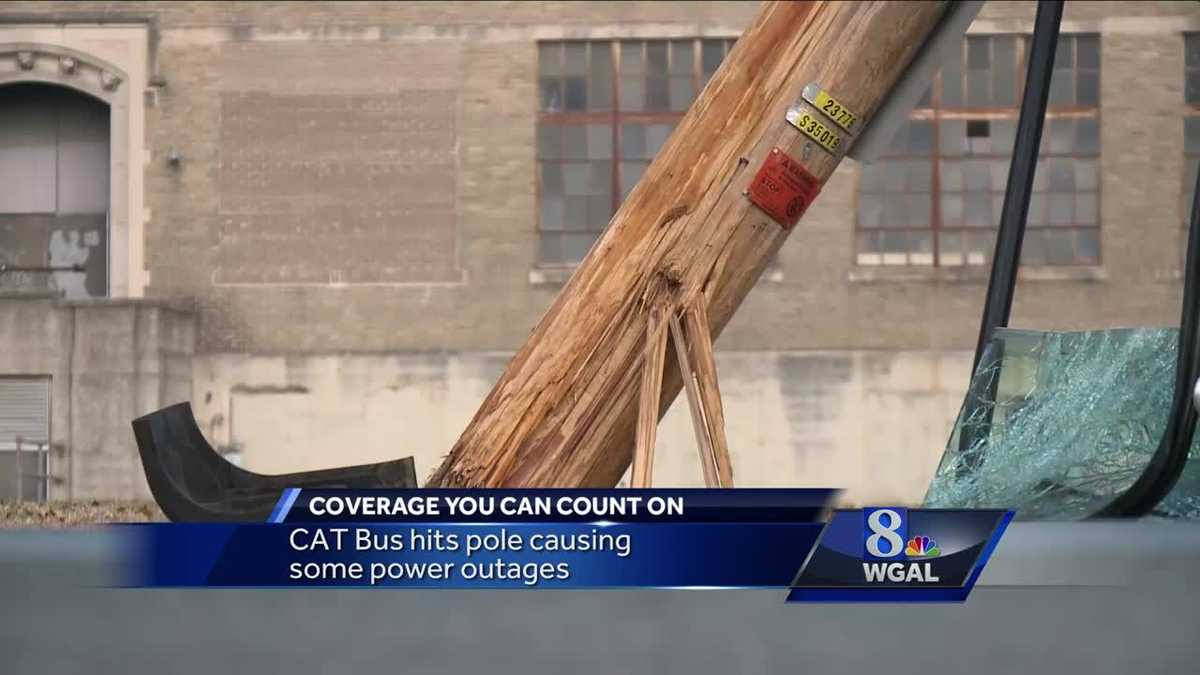 Investigation launched after city bus slams into utility pole
