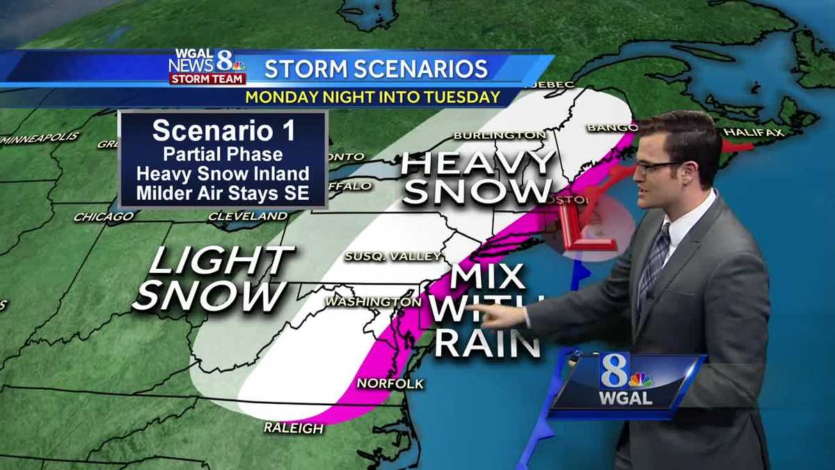 Chance for snow on Tuesday