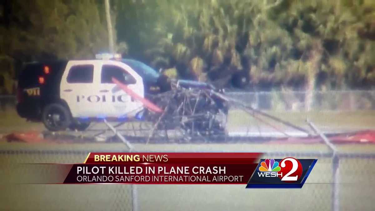 Pilot killed in fiery crash at Orlando Sanford International Airport