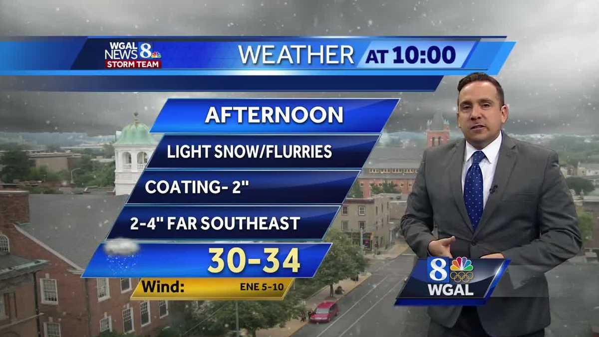 Widespread Light Snow Expected Saturday; Staying Chilly Most of the ...