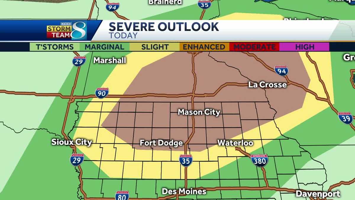 Iowa part of risk area for severe storms