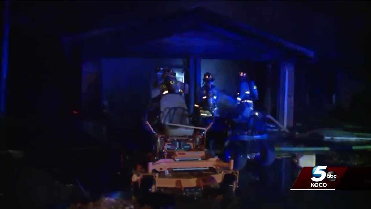 Man rushed to hospital after being pulled from southwest OKC house fire ...