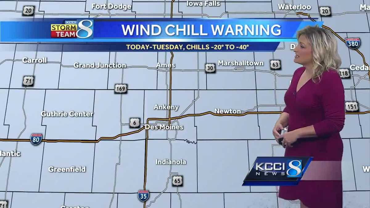 Iowa wakes to bitter cold